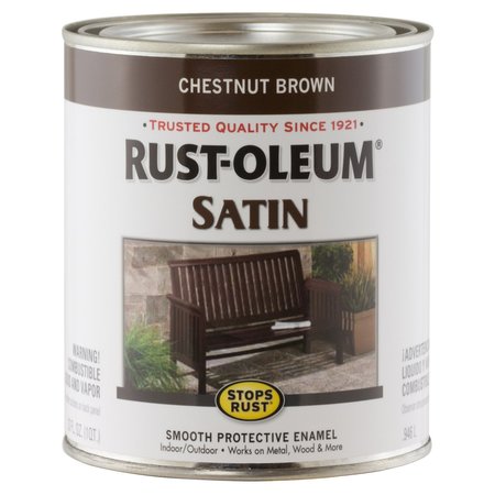RUST-OLEUM Stops Rust Chestnut Brown Protective Paint 1 qt 7774-502
